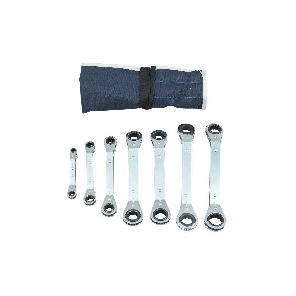 Set, Wr, Bx, Ratchet, Off, 7Pc, Bag,